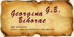 Georgina Bihorac vizit kartica